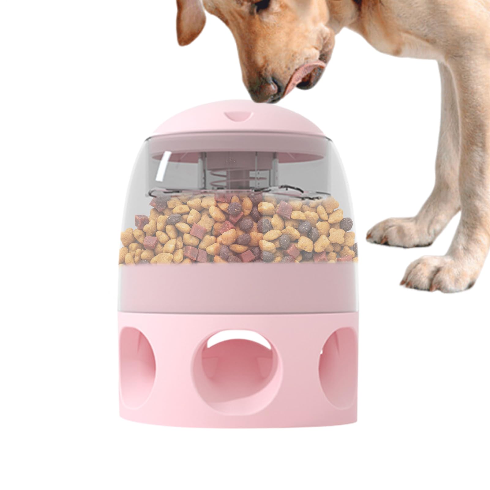 Dispenser di cibo per cani, dispenser di cibo resistente e lento, mangiatoia antiscivolo per stimolazione mentale, dalla noia, alimentazione, allenamento, quotidiano, intrattenimento