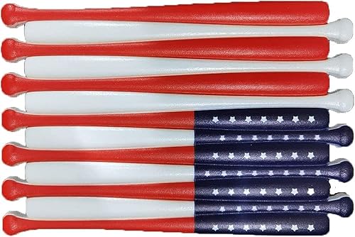 YumSur Escultura de madera de béisbol del Día del Trabajo, 4 de julio, Día de la Independencia, bandera de béisbol, decoración del hogar, estatua