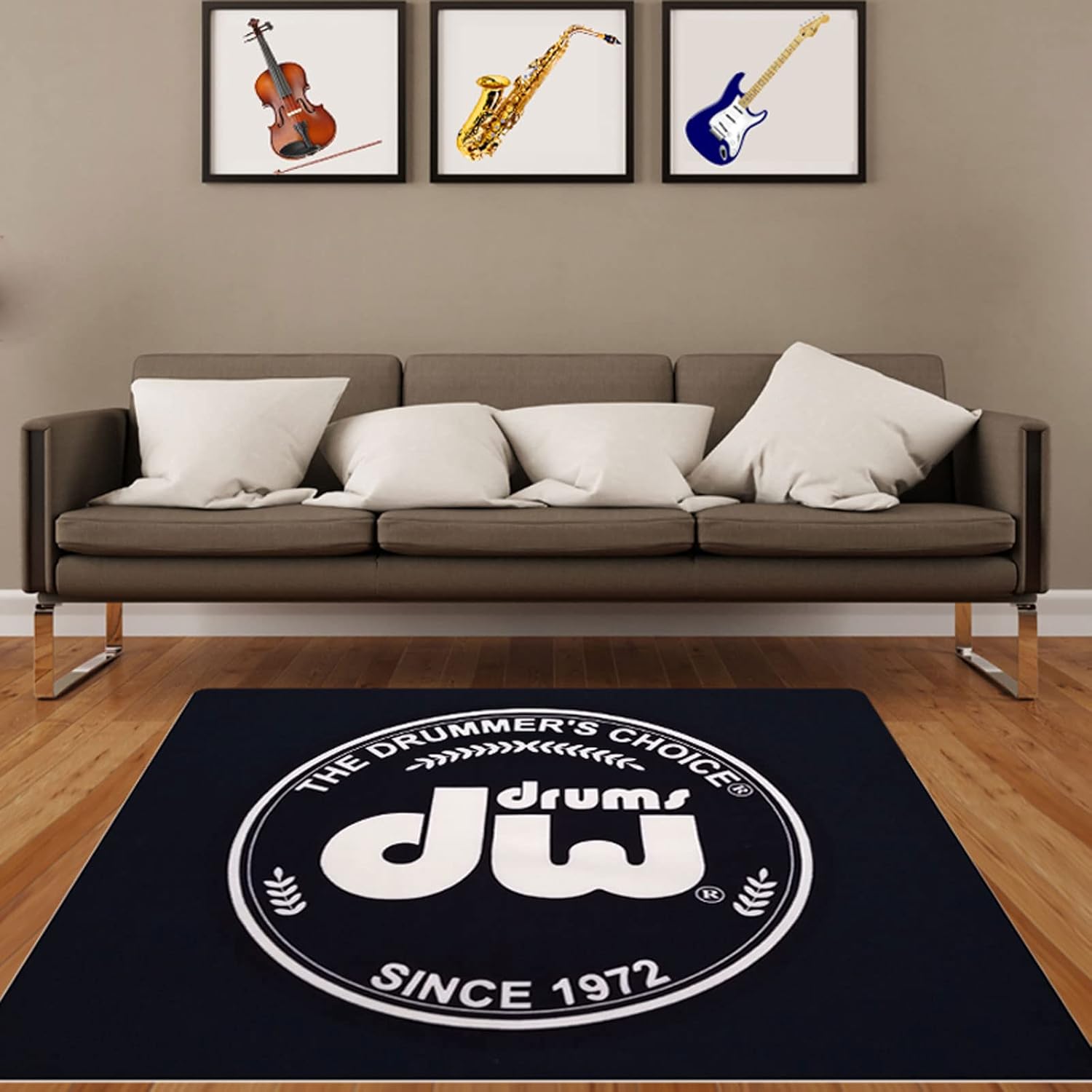 Drum Rugs,Soundproof Mat,Living Room Carpet Musical Floor