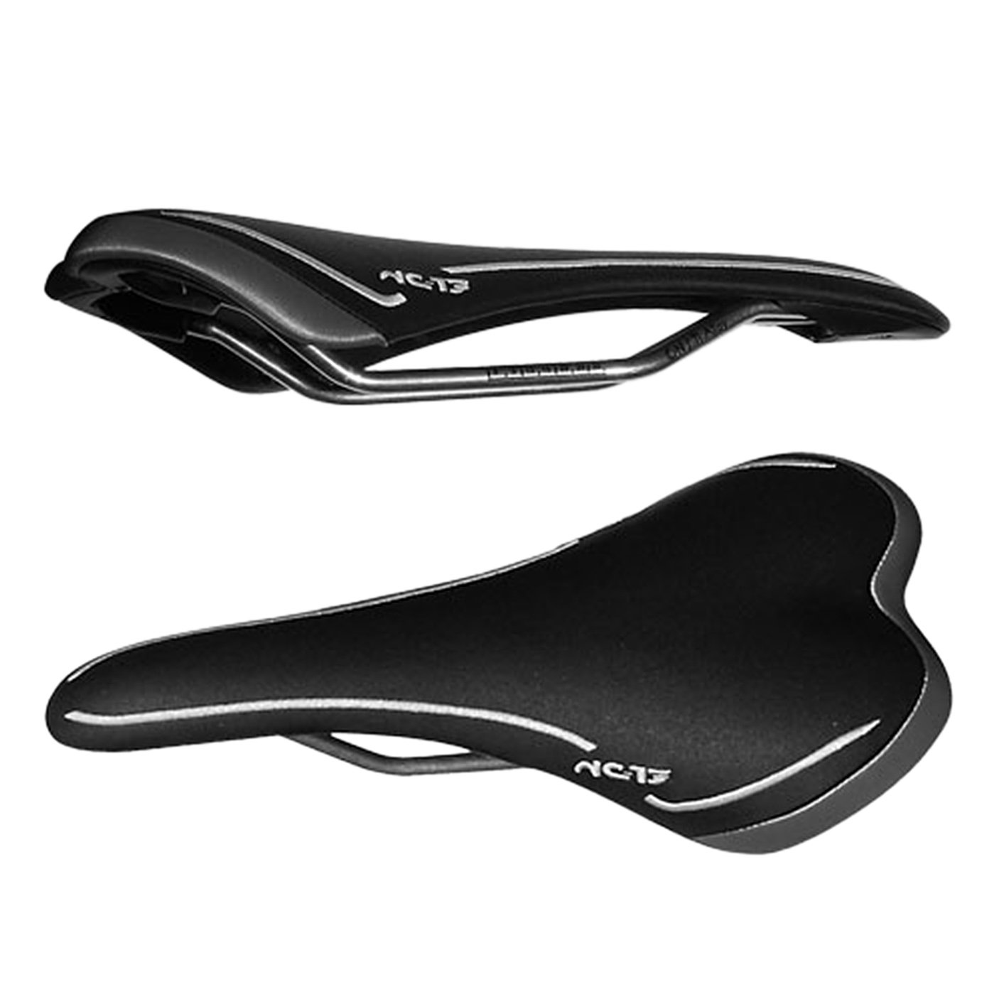 NC-17 CC Fahrrad Sattel XC Ti / All Mountain, MTB, BMX, Cross Country Fahrradsattel / Fahrradsitz / schwarz / 7 mm Titan Gestell, 192 Gramm Sport & Freizeit