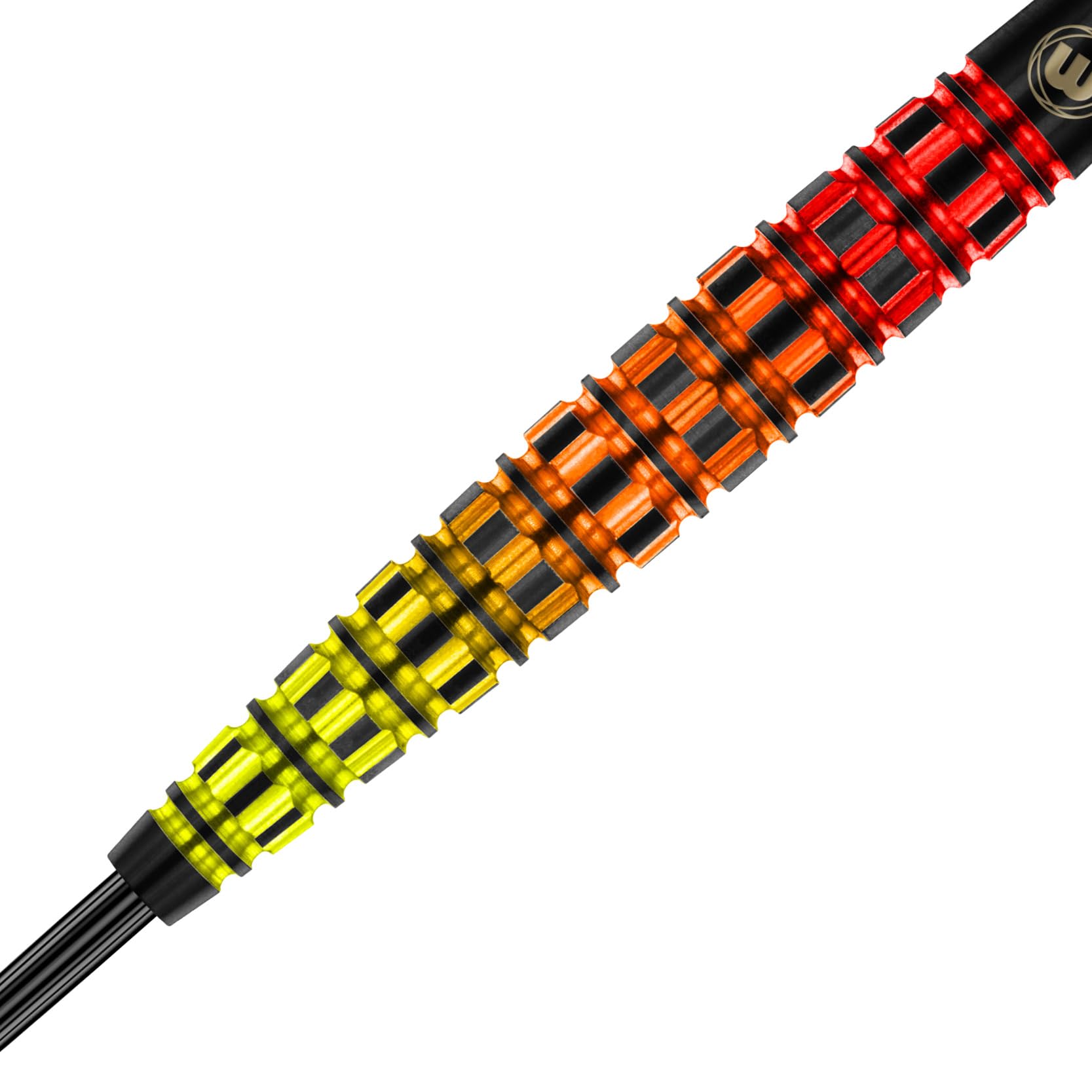 WINMAU Firestorm Flame, Set di Freccette Professionali in tungsteno, con Alette e steli (Alberi)