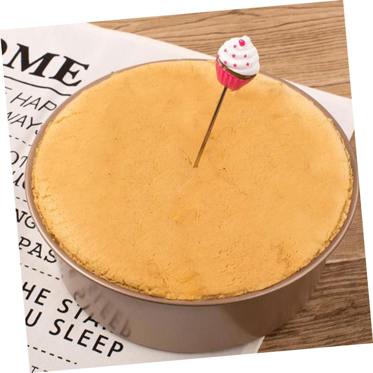 2pcs Stainless Steel Cake Tester Love Dot Pattern Easy Use Baking Tool for Biscuits Bread Muffins and Premium Design for Accurate Testing