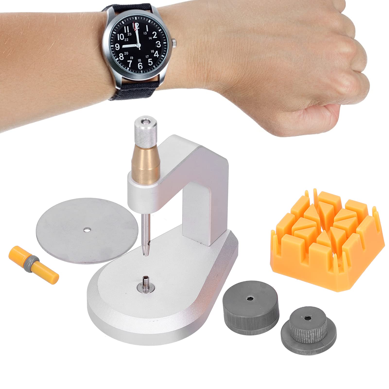 Máquina para Quitar Correas de Reloj, Kit de Herramientas de Ajuste de Correa de Reloj Profesional para Reparación de Relojes, Aleación, 13,5 Cm