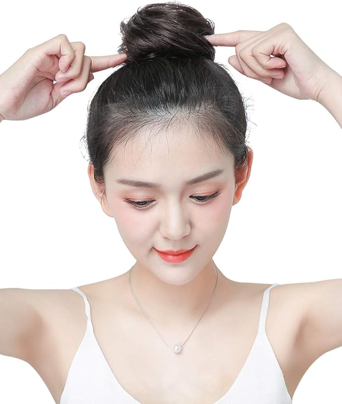 Amazon 人毛 お団子 シュシュ ウィッグ ポイントウィッグ まとめ髪 ボリュームアップ シュシュかつら 日常 かつら 七五三お祝い 和服 和装ウィッグ ストレートお団子 キッズ レディース 髪飾り Yoyo ダークブラウン ポイントウィッグ 通販