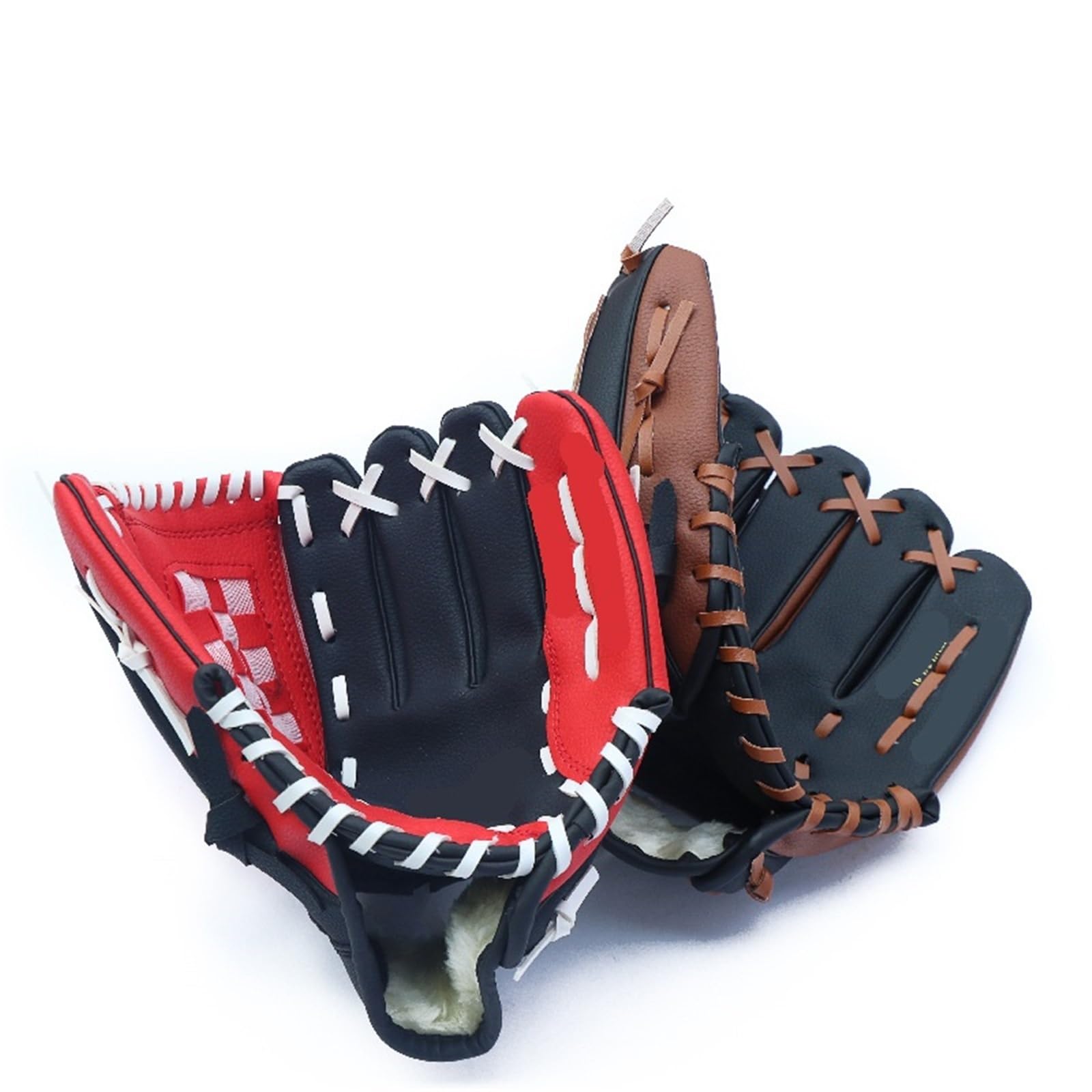 Guante de béisbol Guantes de béisbol Gruesos for Adultos, Guantes Protectores Softball for Receptor, Equipo Protector Mano Deportivo Resistente al Desgaste 12,5 Pulgadas