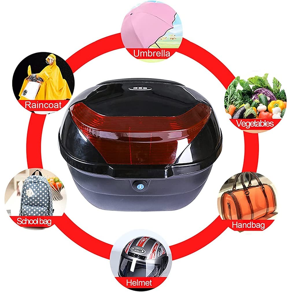 Moped Scooter 35L Motorcycle Top Case, Motorcycle Top Case Tail