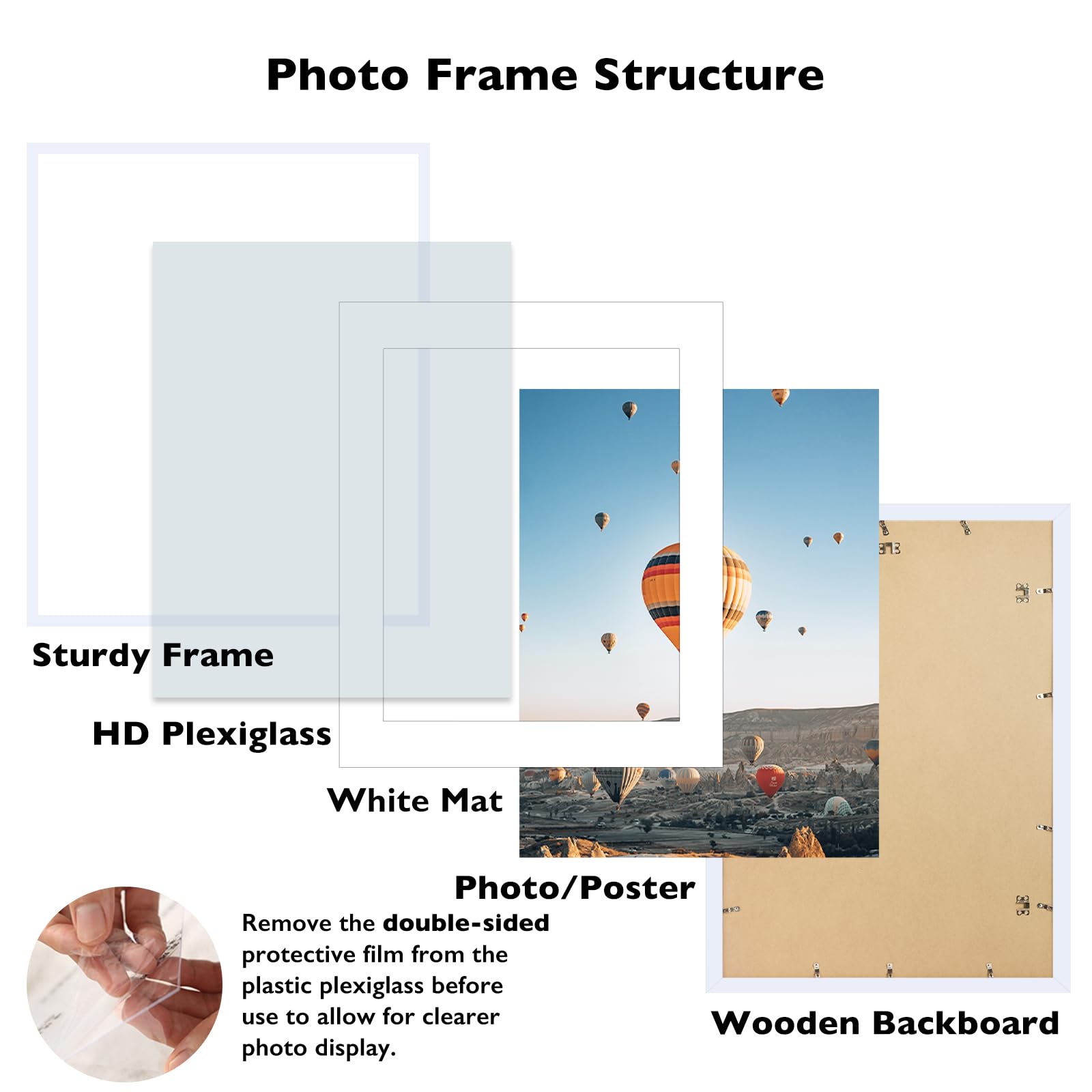 Amazon.com - JCJMY 24x30 Picture Frame with 20x24 Mat, Display