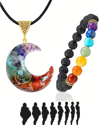 Pulsera de 7 chakras para mujeres y hombres, collar de curación de orgón, dije de aromaterapia, difusor de aceites esenciales, pulseras de joyería,