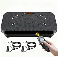 OVANZA Máquina De Exercícios Com Plataforma Vibratória, Vibratória Para Todo O Corpo Drenagem Linfática, Queima Gordura, Ajuda A Tonificar, Perda Peso, Modelagem E Bem-Estar Equipamentos Treinamento