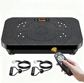OVANZA Máquina De Exercícios Com Plataforma Vibratória, Vibratória Para Todo O Corpo Drenagem Linfática, Queima Gordura, Ajuda A Tonificar, Perda Peso, Modelagem E Bem-Estar Equipamentos Treinamento