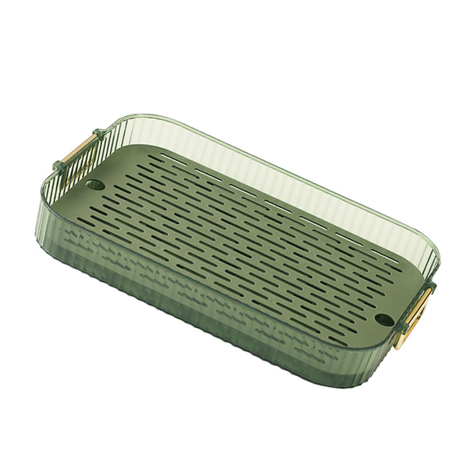 Bandeja de drenaje de doble capa SIXRUN con base portátil para juego de té y platos 1