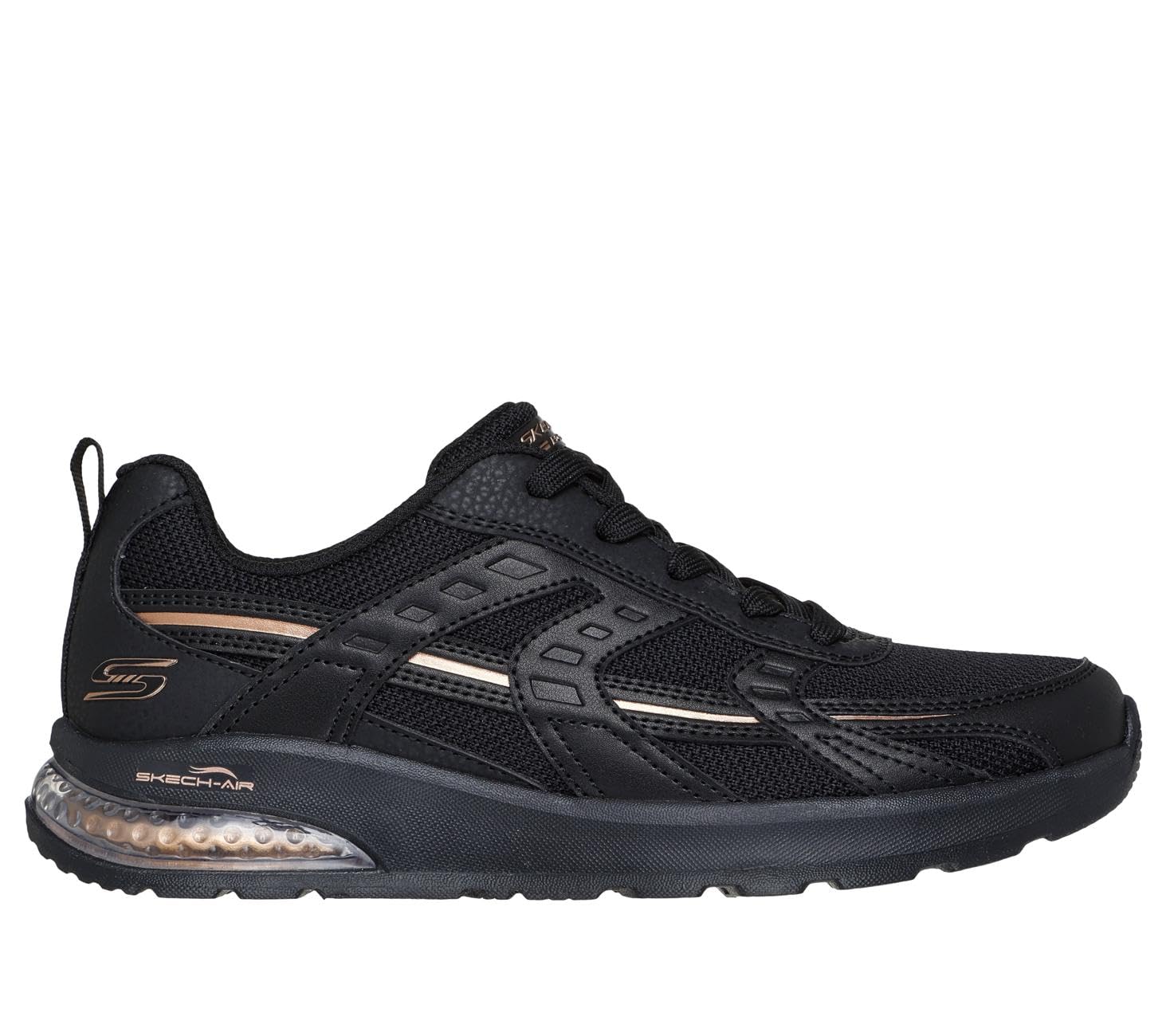 Skechers Damen Bobs Vision Air Tiered Vision Turnschuhe, Black Synthetic/Textile, 38 EU – Ansicht 4