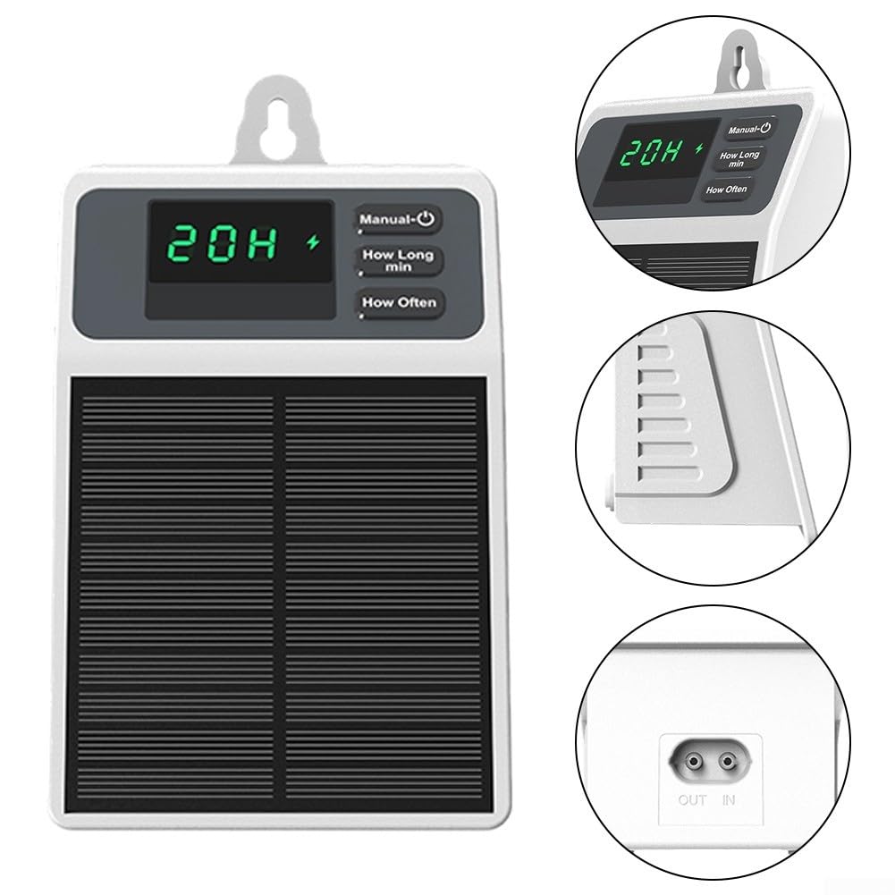 Sistema di irrigazione a goccia automatico con energia solare e timer intelligente per la cura delle piante da giardino con batteria da 2200 mAh e tubo da 10 m impermeabile IPX5
