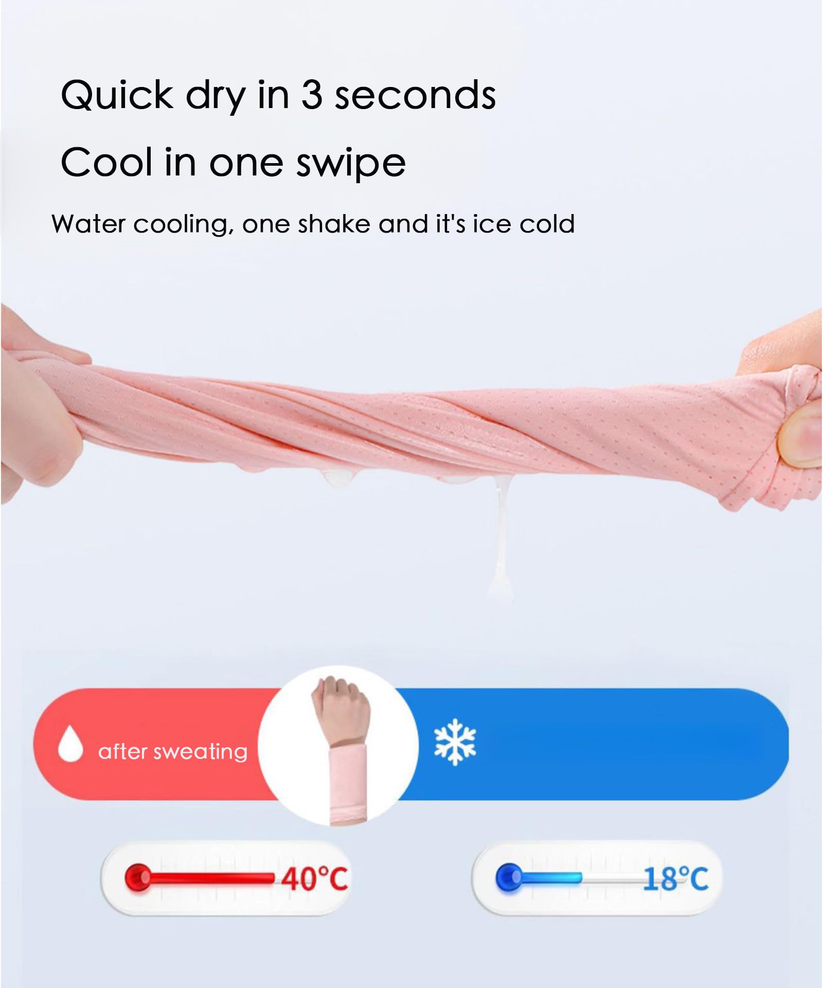 Asciugamano estivo sottile sportivo da polso per uomini e donne – Chilled Cooling Towel – collo e gola raffreddamento microfibra asciugamano sportivo – corsa ciclismo sudore assorbente freddo polsi