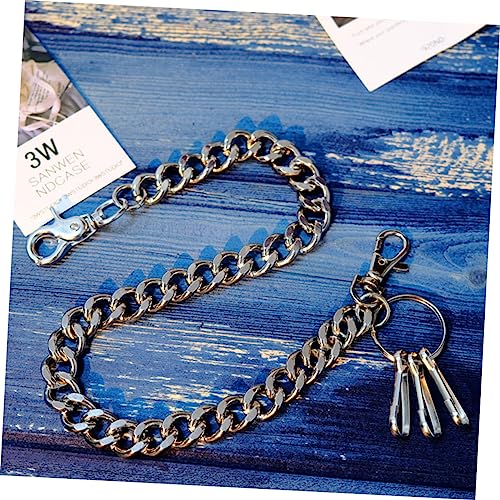 Sewroro 3 Peças Corrente De Carteira Jeans De Motocicleta Para Homens Jeans De Carga Bolsas Da Moda