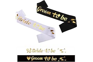 Bachelorette Sash Set: Bride and Groom Party Accessories for Weddings and Engagements