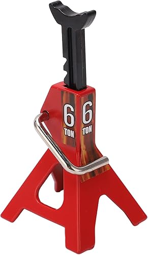 Miniatura 8 de Airshi Gato de elevación del vehículo RC, altura ajustable Material de acero Soporte de gato RC para 1/10 RC Crawler (rojo)