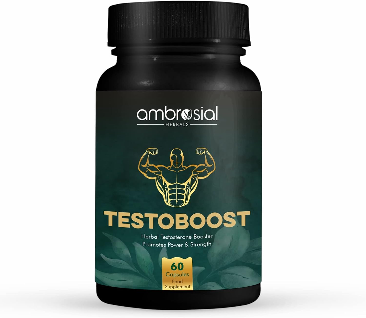 Ambrosial Herbal Testosterone Booster Supplements for Men 500 mg, Pure Shilajit 50 mg, Ashwagandha 200 mg, Safed Musli 250 mg