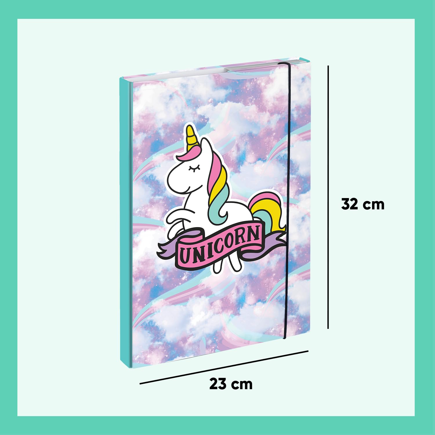 Carpeta A4 Niña Baagl Carpeta Para Mochilas Escolares A4 - Carpeta Para Niños Con Goma Elástica Y Solapas Internas, Carpeta Con Goma Elástica Para Niñas (Butterfly Carpetas Escolares Modernas