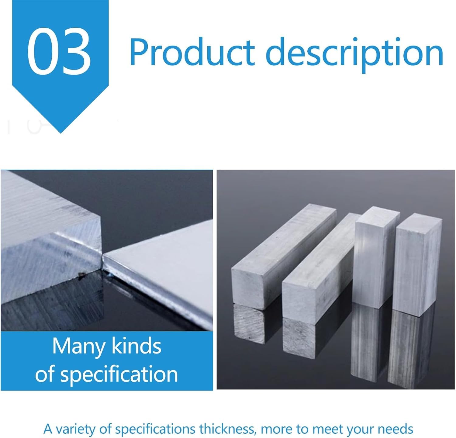Aluminiumblechplatte, Aluminium-Flachstange, Aluminiumstangenplatte for Beschlagteile, 15 mm dick(Width:60mm)