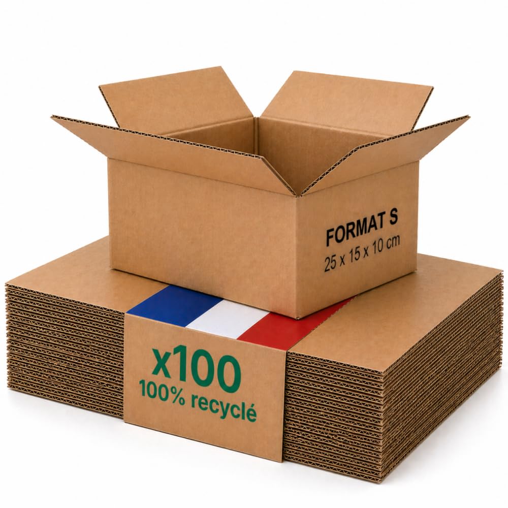 Opakowanie kartonowe S - Zestaw 100-25 x 15 x 10 cm - Wzmocniona biżuteria, kosmetyki, świece, Life Pack