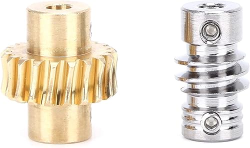 Miniatura 8 de Kit de engranajes sin fin de transmisión, eje de metal de bronce de alta torsión 201, reemplazo de engranaje sin fin para 41, piezas de robot