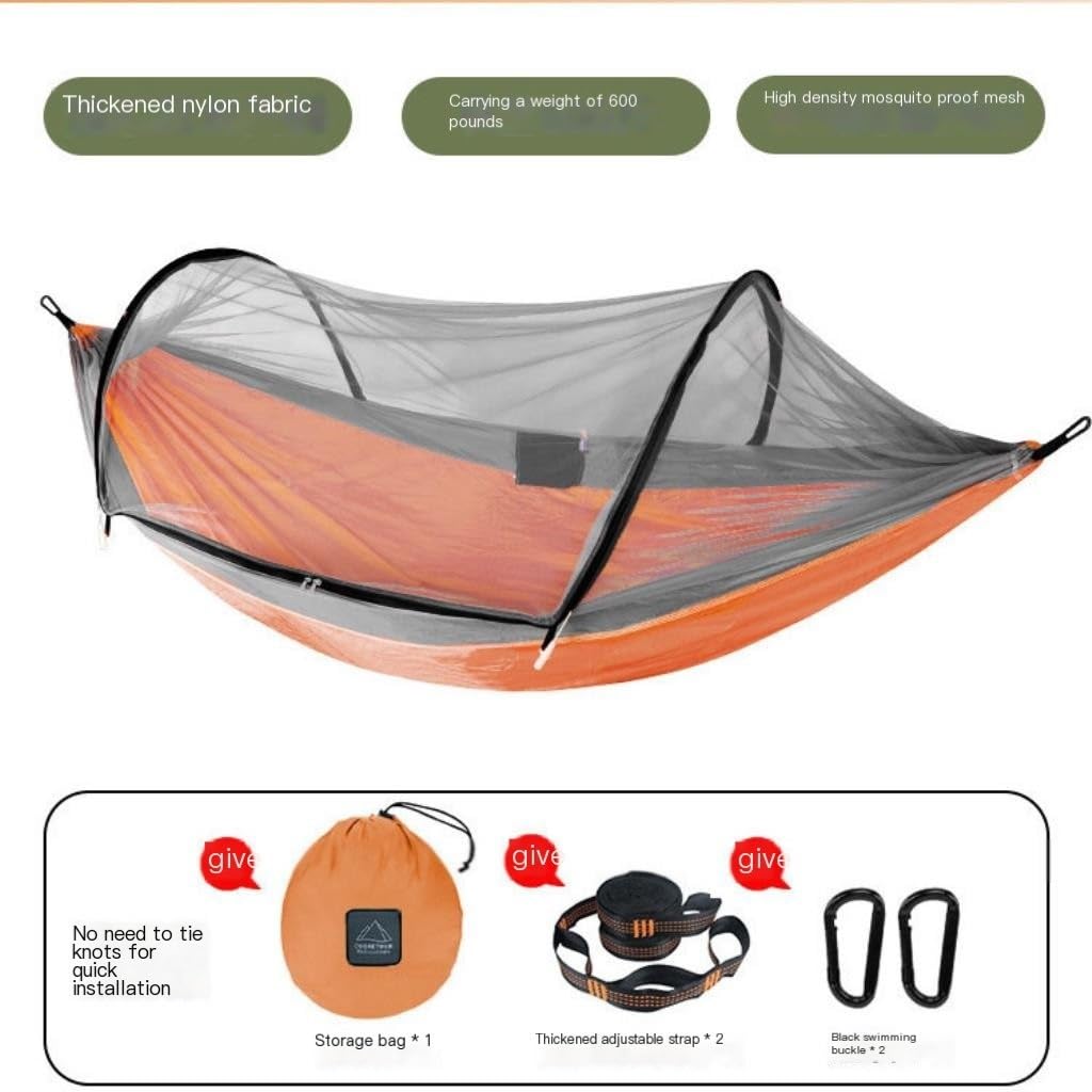 Moskitiera na zewnątrz, Hamak zewnętrzny Siatka spadochronowa Nylon Bawełniany Double Travel Camp 1 kg