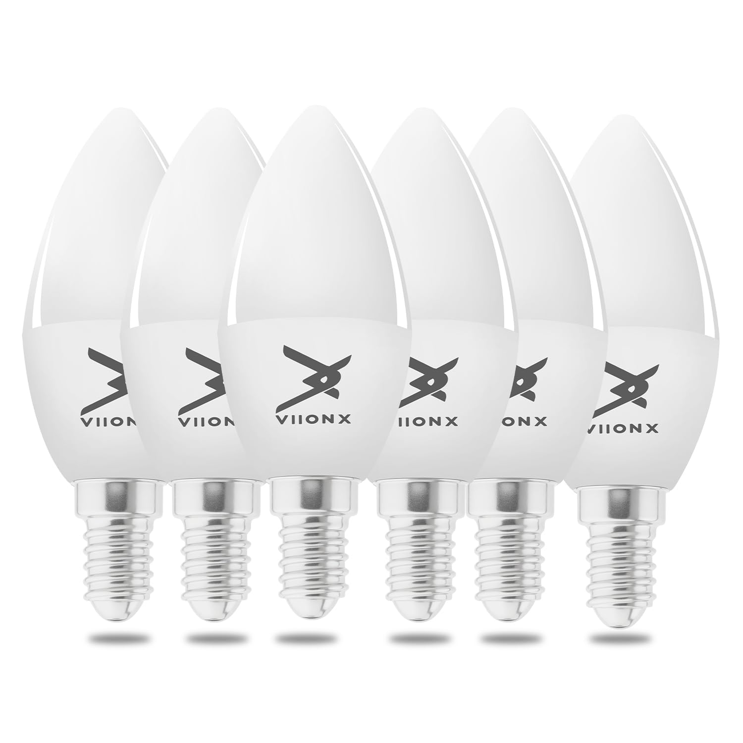 VIIONX E14 LED Light Bulb, 4.9W (40W Equivalent), 470 Lumens, Warm White 2700K, Non-Dimmable