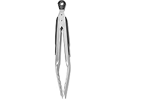 OXO Good Grips 9 Inch Locking Tongs - Stainless Steel Tongs for Cooking