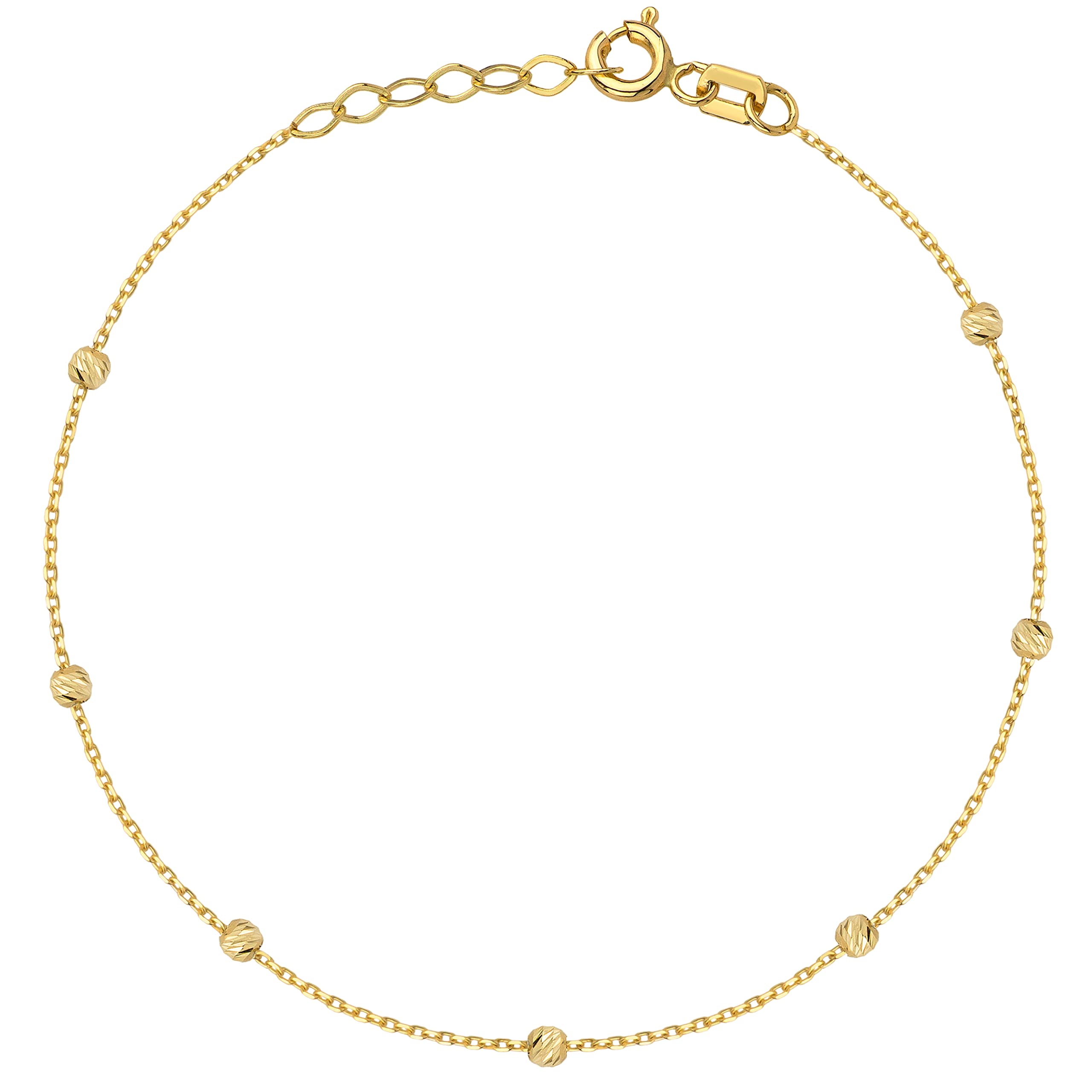 Goldarmband 333 8k Gold Gelbgold Kugel Gravur