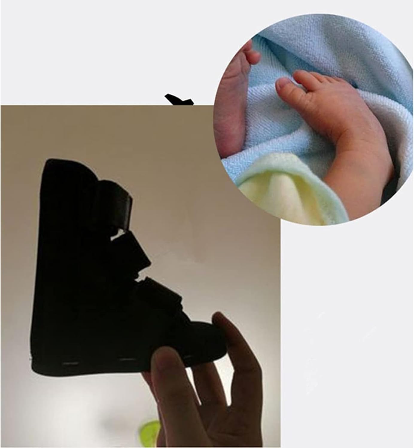 Attelle Cheville，Attelle De Pied Tombant pour Enfants,Attelle Cheville Entorse Convient pour La Récupération d'une Entorse De La Cheville, La Correction De L'inversion du Pied Chevillere