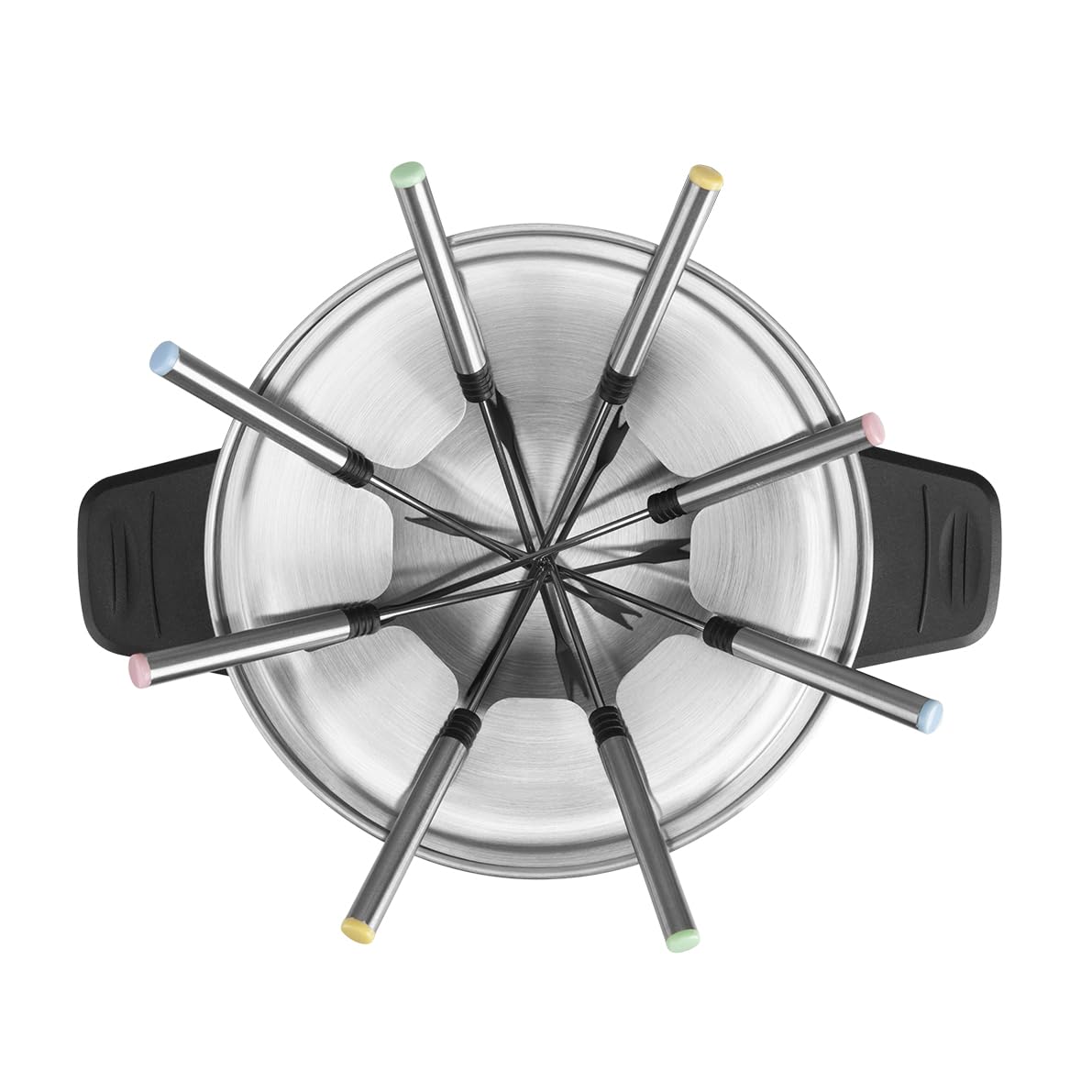Orbegozo FDR 14 Fondue électrique pour 8 Personnes, 1,4 L, Fromage, Chocolat et Viande, régulateur de température, Couvercle Anti-éclaboussures, marmite Amovible en Acier Inoxydable, 1500 W