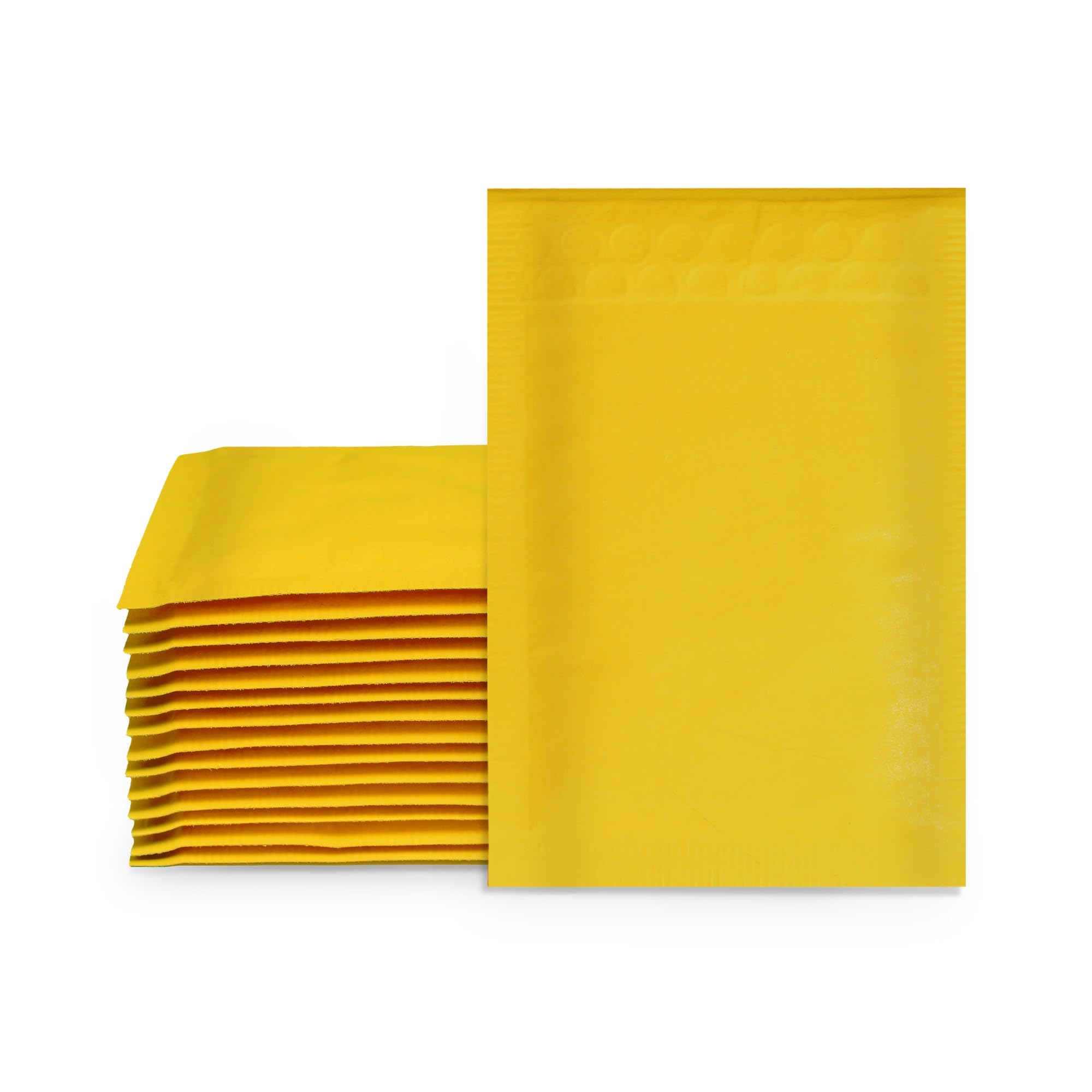 Straame Genuine Gold Bubble Padded Envelopes - Self-Sealing Waterproof Cushioned Kraft Mailer with Self-Adhesive Tape (10pk Gold, A6)