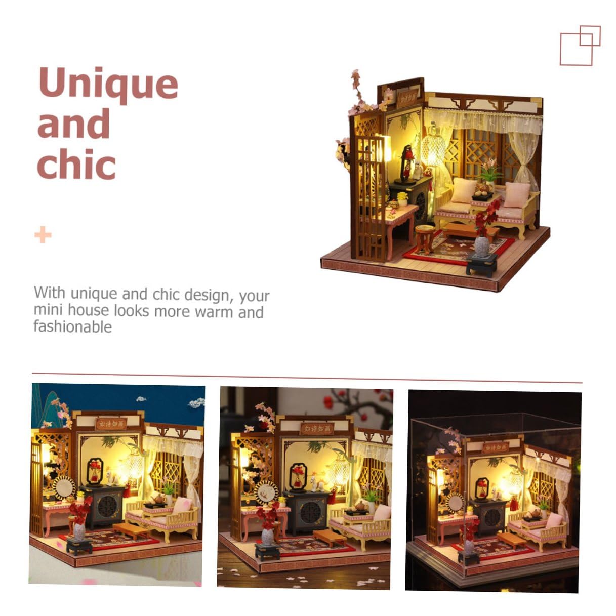 Casa in Miniatura Kit per Casa Decorativa Fai da Te Resistente all Usura Materiale di Buona Qualità