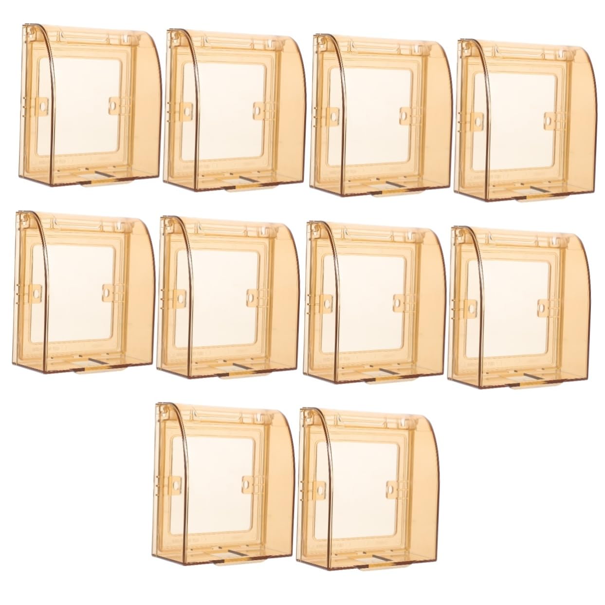 10piezas Cubiertas De Seguridad Para Enchufes Infantiles Protección Para Niño Niña Placas De Interruptor Babyproof Diseño Transparente Para Hogar