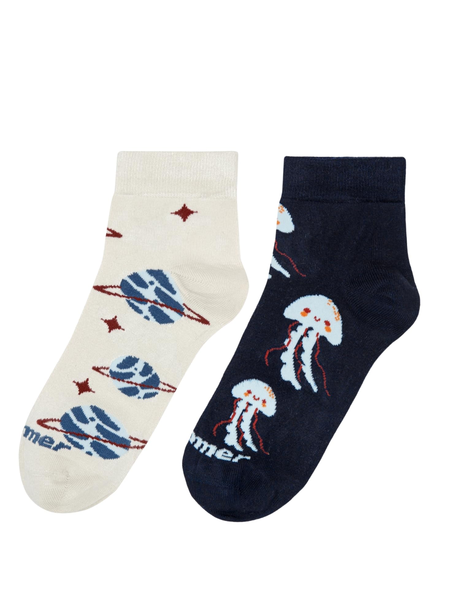 Socks for Unisex | Ankle Length | Odour-Free & Breathable Ankle Socks - Pack of 2-image-35