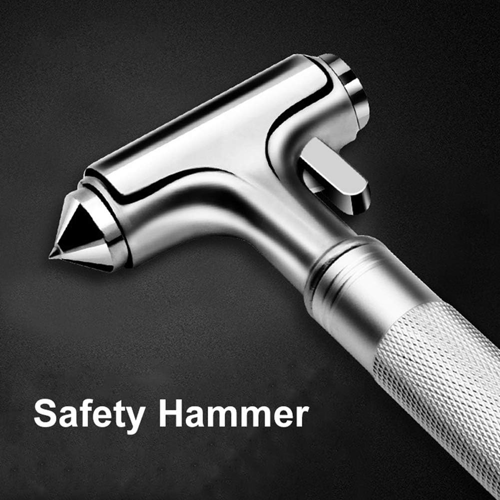 QHCP 1Pcs Automotive Safety Hammer Multi-Function Rescue Hammer Metal Emergency Fire Escape Hammer Car Glass Hammer Car Window Breaker: Automotive
