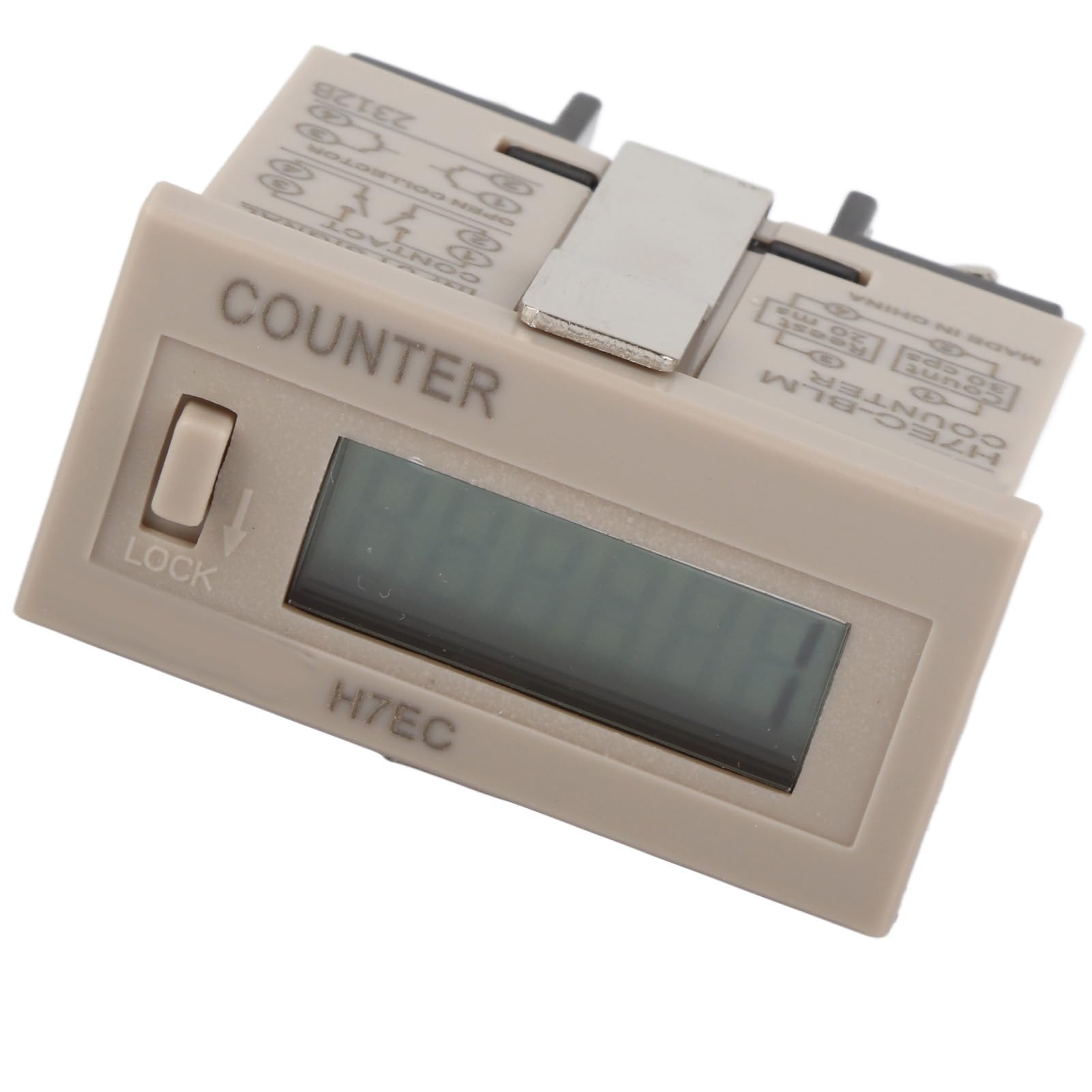 Digital Counter, Digital Counting Meter Without Voltage Input LCD Display 6-Digit Electrical Counter for Laboratory, Factory, and Industrial Use.