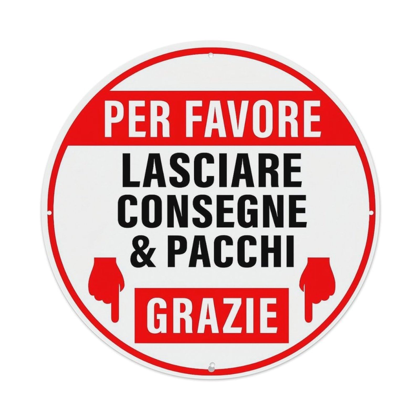 Jdyansheng Vintage Per Favore Lasciare Consegne Pacchi Grazie Tin Sign Metal Poster Metal Signs For Home Man Cave Bar Cafe Kitchen Laundry Room Wall Decorations 8X8 Inches