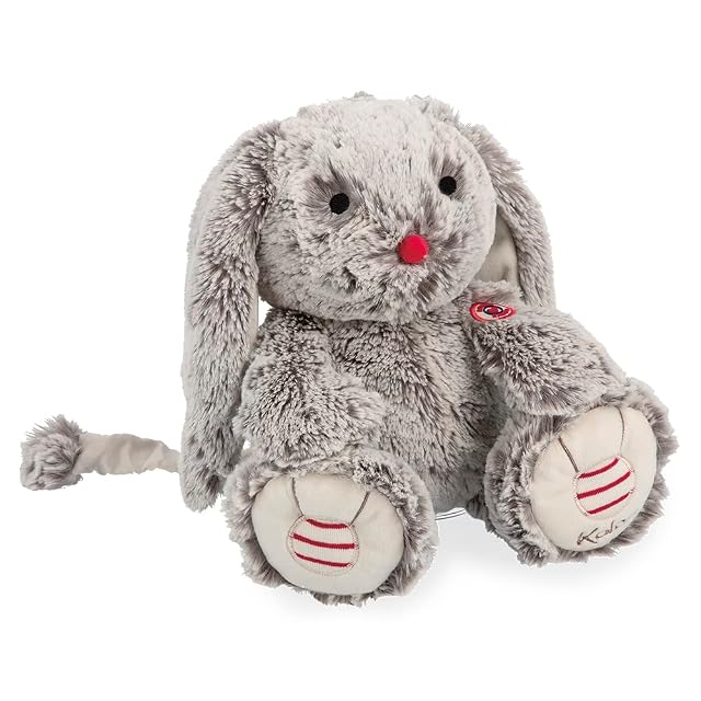 Foto 3 de 6 de Kaloo - Rouge Kaloo, Conejo Léo Gris de Peluche Prestige Musical 31 cm, Peluche de Pelaje Suave, Dudú Conejo…