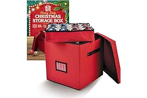 Holiday Cheer Ornament Storage Box with Dividers: The Ultimate Christmas Storage Solution