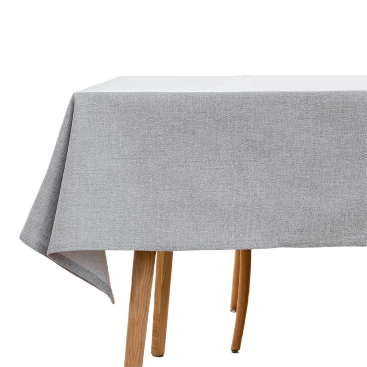 Xinglongs Leather Table Cover 1pc Waterproof Rectangle Table Cloth, Farmhouse Tablecloth, Anti-Shrink, Soft and Wrinkle Resistant, Decorative Fabric(Light Grey,120 * 180cm)