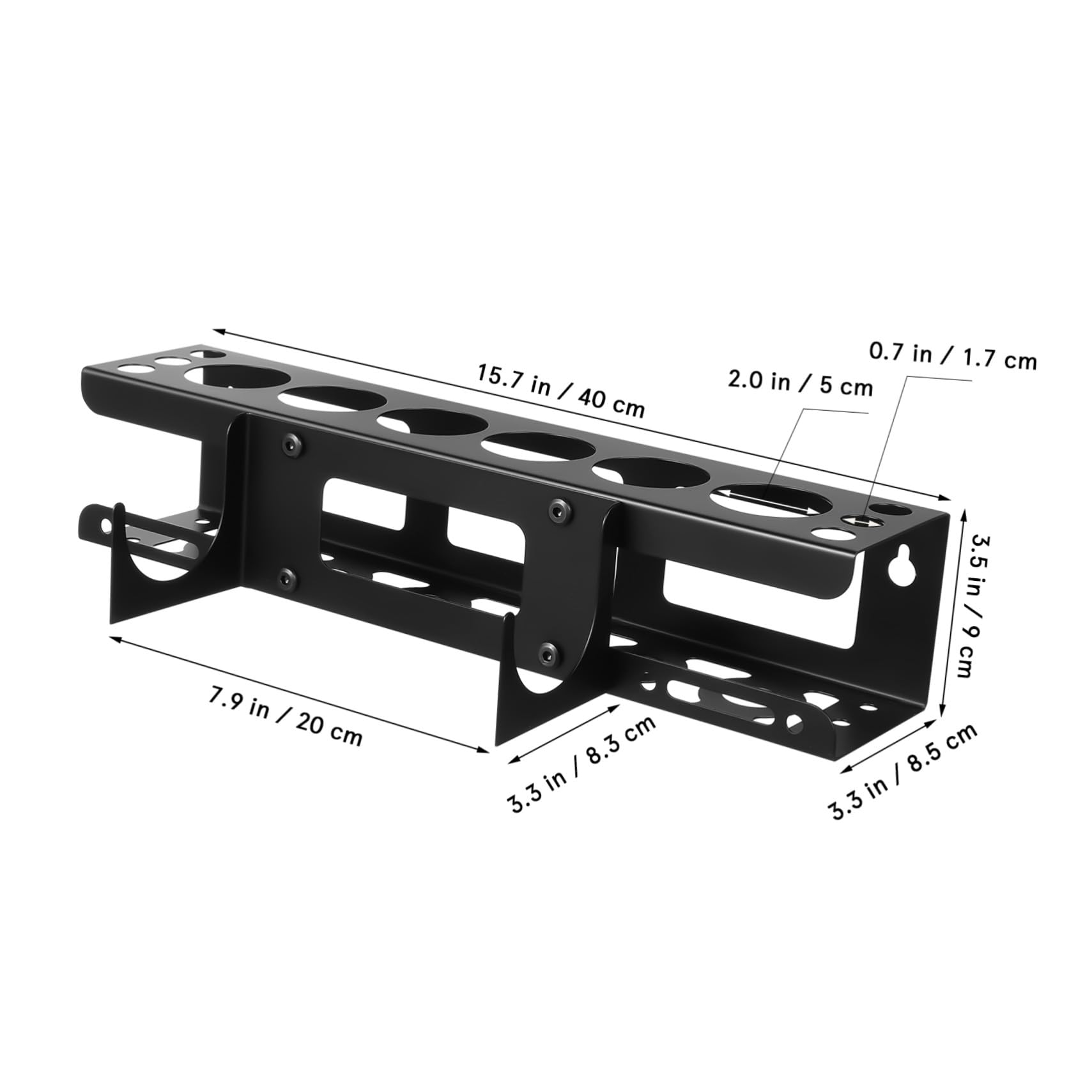 Organisateur D’outils Mural en Fer Noir pour Garage