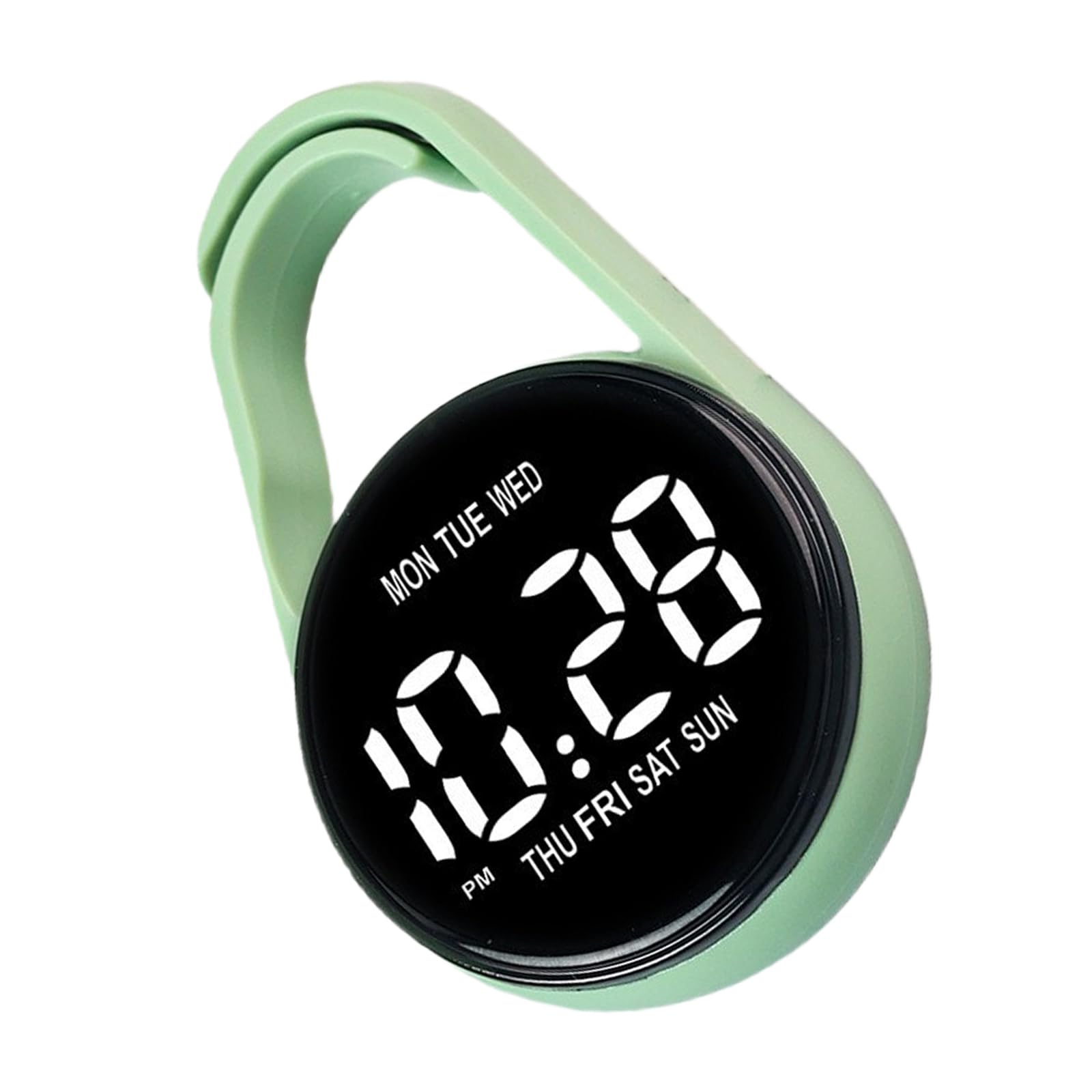 XuQiZZpp Keychain Clip Digital Hanging Pocket Watch Small Timekeeping Device For Backpacks And Belt Electronic Clock
