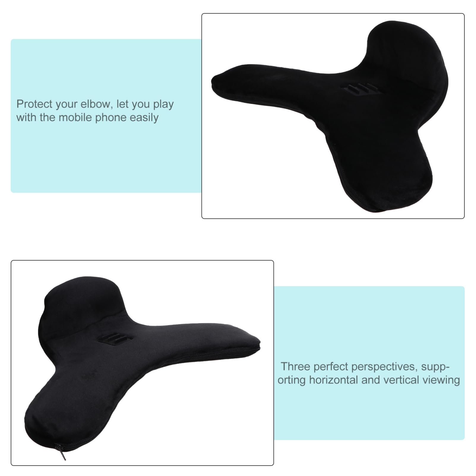 Mikikit 1pezzi Supporto per Cuscino per Telefono e Tablet Realizzato in Spugna e Polipropilene Leggero e Robusto Offre Tre Angoli di Visione per Guardare Film Giocare e Leggere