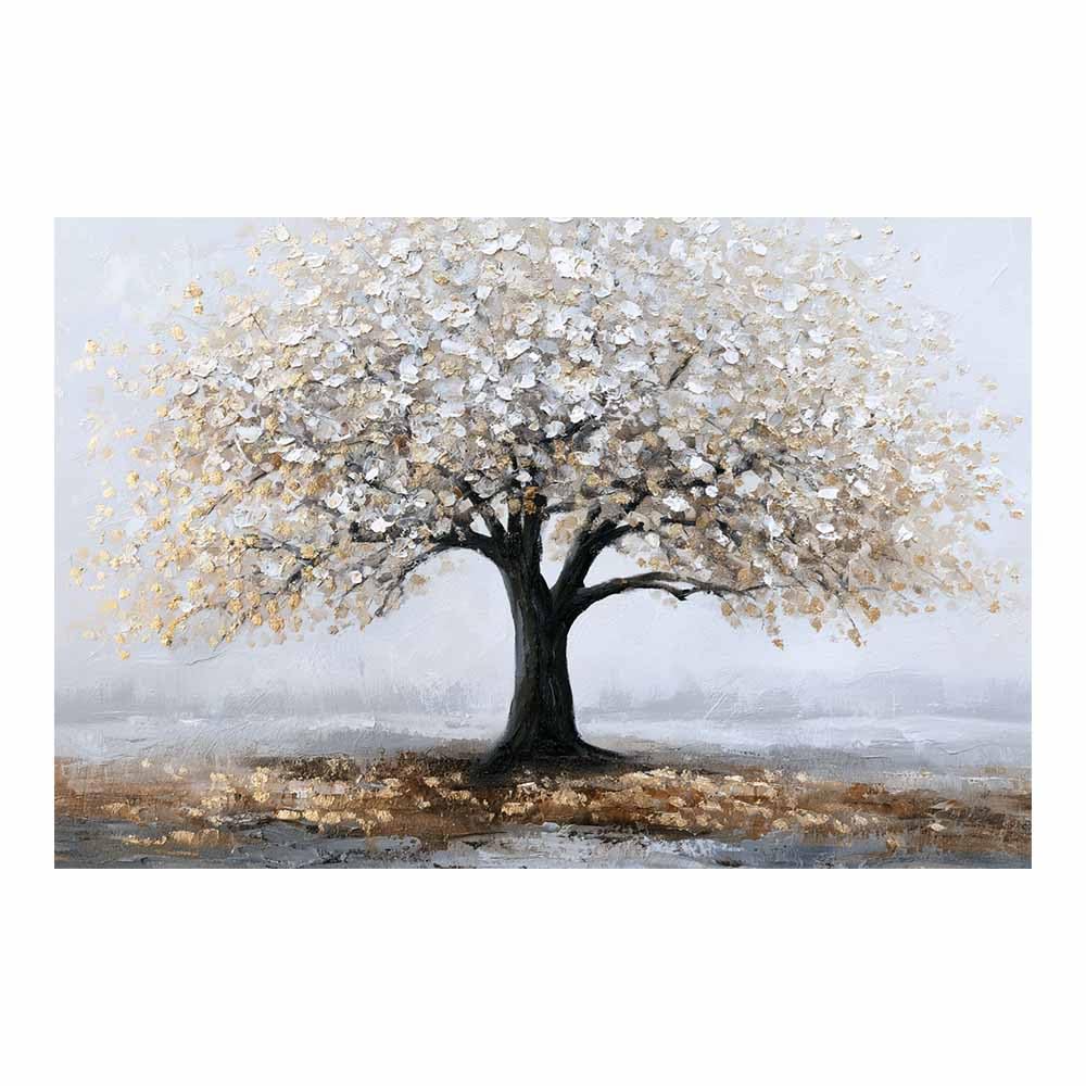 XENIOU Tree Canvas Wall Art Crystal lights Tree canvas painting wall art, Living Room Bedroom Hallway Stairs Decoration.(Multicolor)-70x100cm Unframed