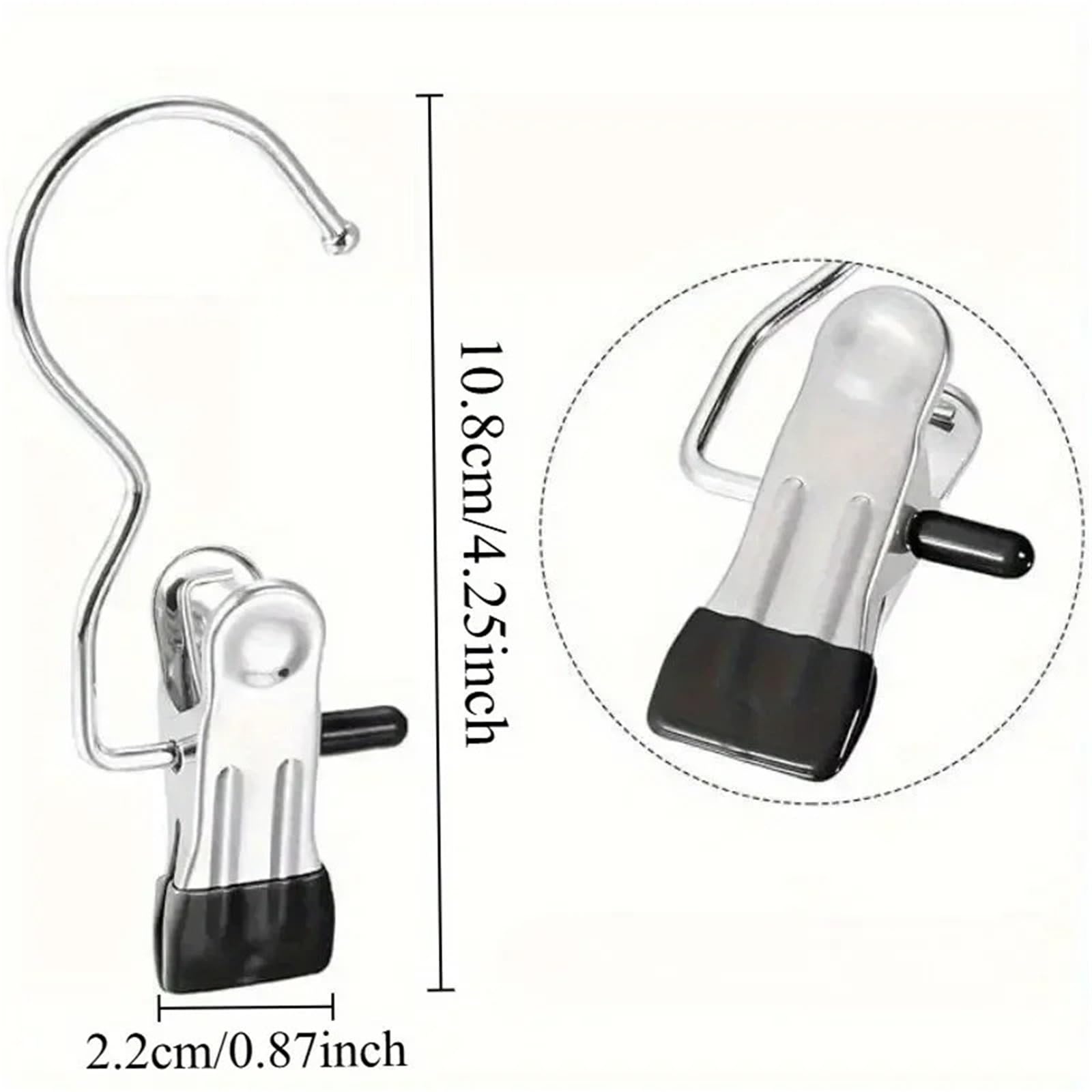Handtuchklammern 10/20/30PCS Edelstahl Wäscheklammern Wäsche Haken Tragbare Hängende Kleidung Clip Hosen Socken Lagerung Clip(Green,30PCS)