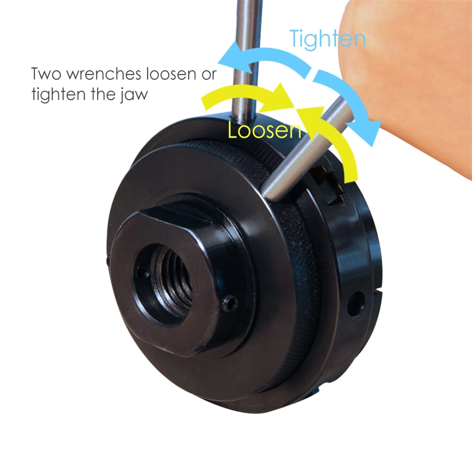 TASP, Plato Torno De Madera De 4 ", 100mm, 4 Mordazas Autocentrantes Con Rosca, 1 Pulgada, M33 M18, Accesorios for Herramientas De Torneado De Madera, Portabrocas De Torno DIY(M33x3.5)