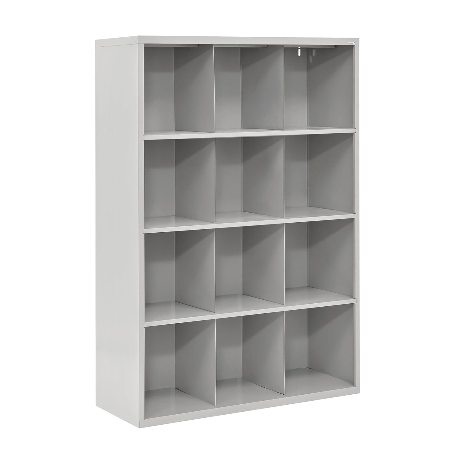 Sandusky Lee IC00461866-09 Heavy Duty Welded All Steel Cubby Storage Cabinet with 12 Sections, 46" Depth x 18" Width x 66" Height, Black