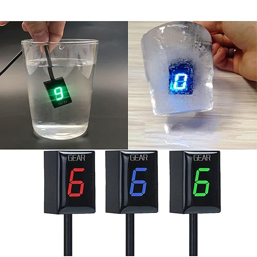 Miniatura 6 de Impermeable 1-6 velocidades LED Indicador digital de engranajes Medidor de pantalla para Yamaha FZ6 FZ6R FZS600 FZS1000 Fazer XJ6 YZF-R6 R6S R1 FZ8